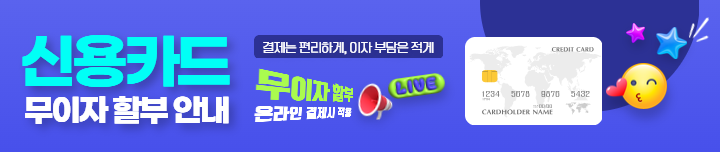 신용카드 무이자